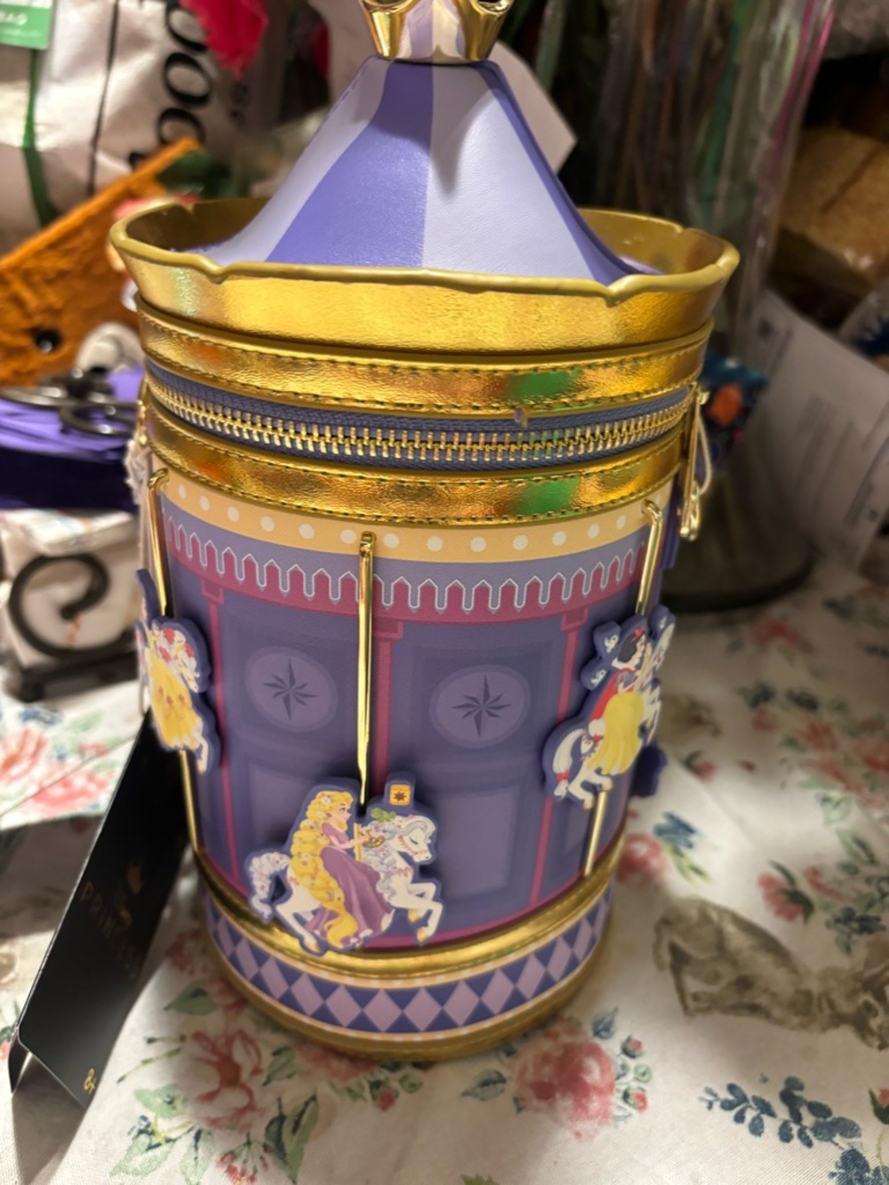 Disney Princess Exclusive Carousel Figural Crossbody Bag